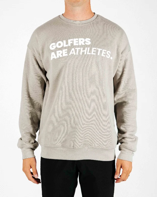 CrewneckpatternBOLD Golfers Are Athletes Crew Neck