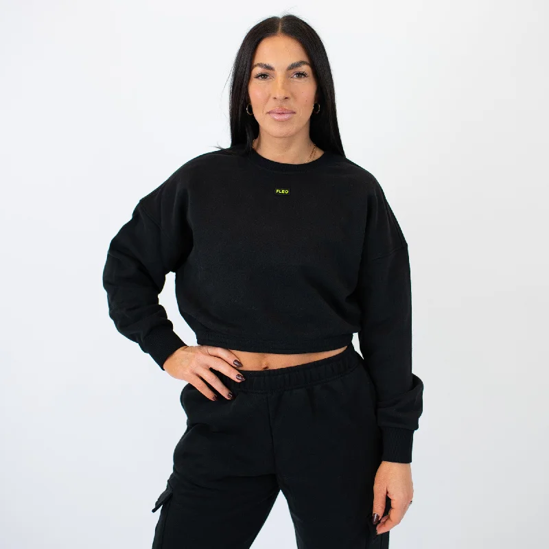 Serene Crop Crewneck SweatshirtCroptophoodie