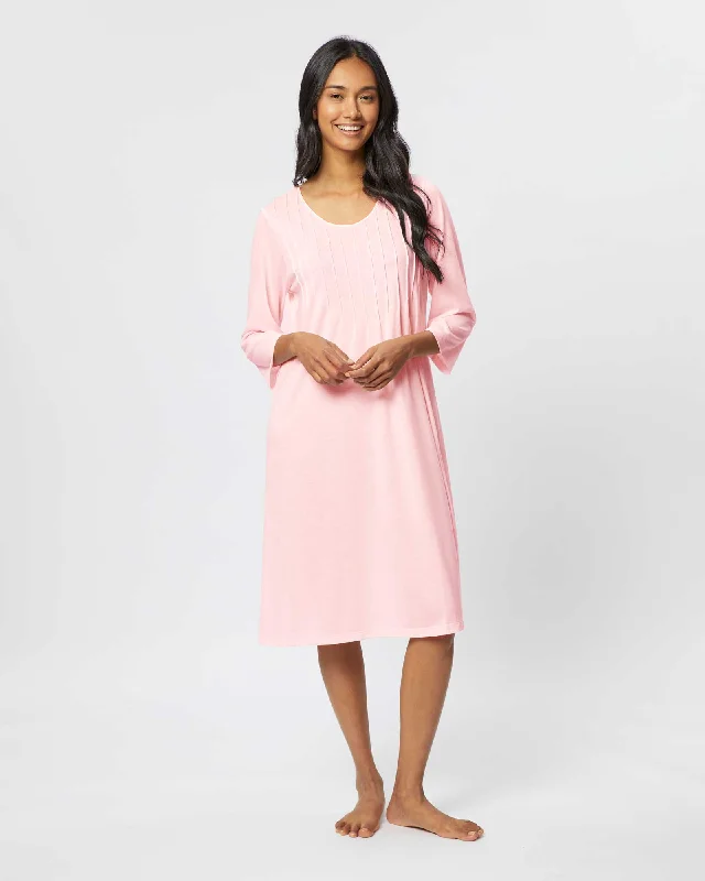 Ballet DressWomen's French Pleat Midi Jersey Nightdress - Pink