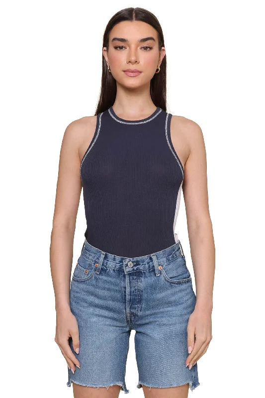 Lightweight jacketFrankie Contrast Rib Tank