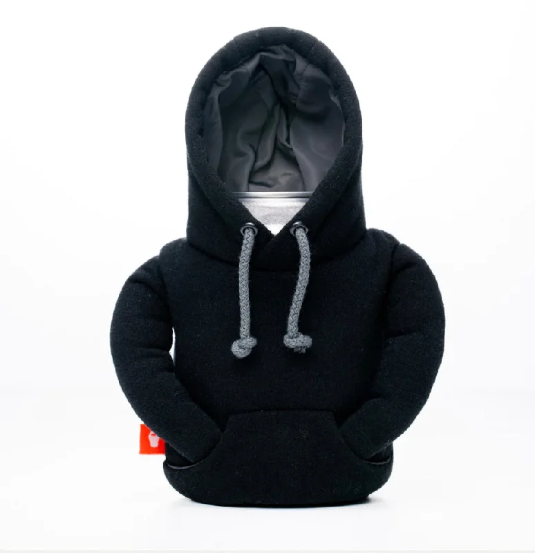 Puffin Drinkwear - The Hoodie Black & PewterStretch-Knit Sweatshirts