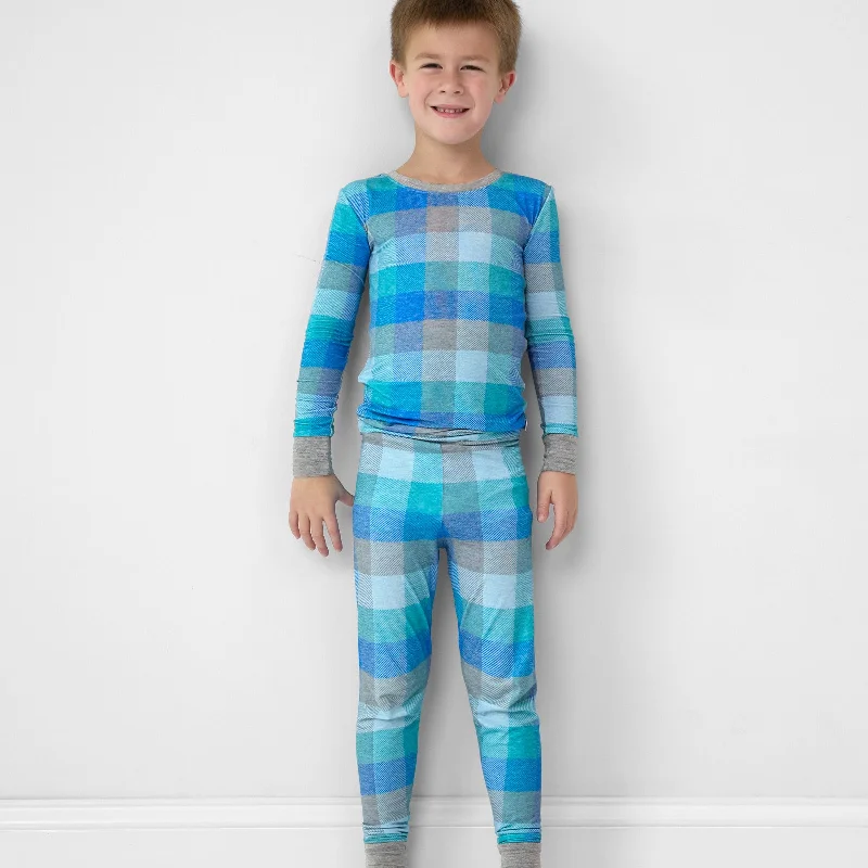 Arctic Plaid Two-Piece Pajama Set