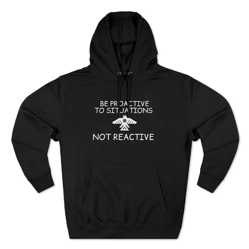 (Be proactive) Unisex Premium Pullover HoodieRecycled Fabric Hoodies