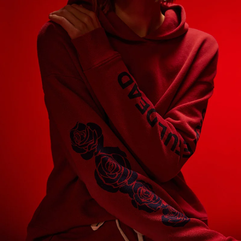 Grateful Dead Rose Hoodie - Sunstone/DeepHigh-Fashion Sweatshirts