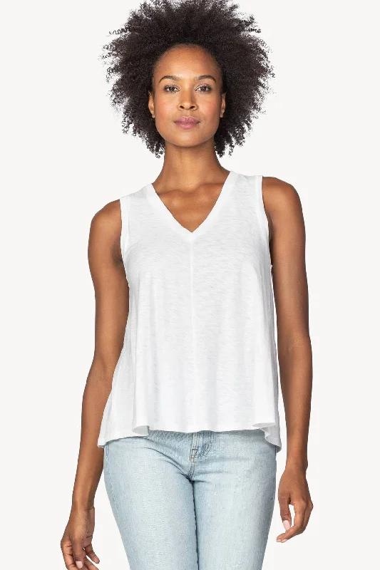 Running singletLilla P - V-Neck Swing Tank - White