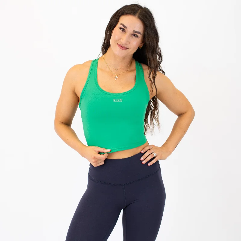 Racerback Crop Tank - FittedCroptopoutfit