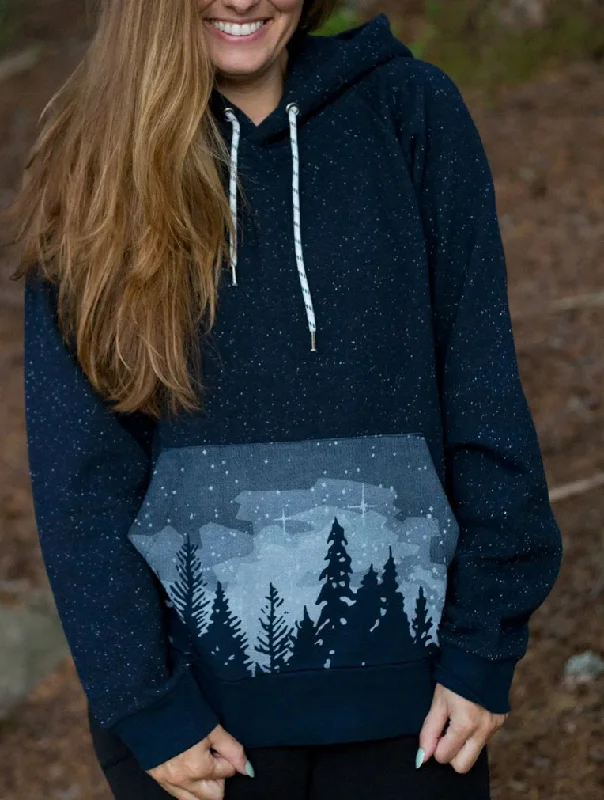 Happy Earth Starlit Night HoodieQuilted Sweatshirts