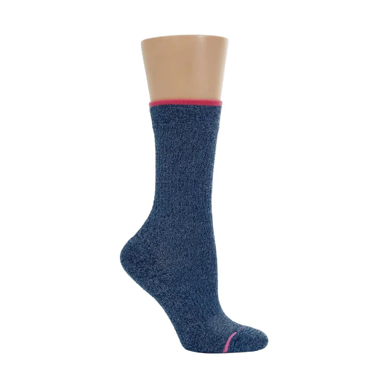 CrewneckvirtualDr. Motion Women's Compression Outdoor Crew Sock - Denim Marl