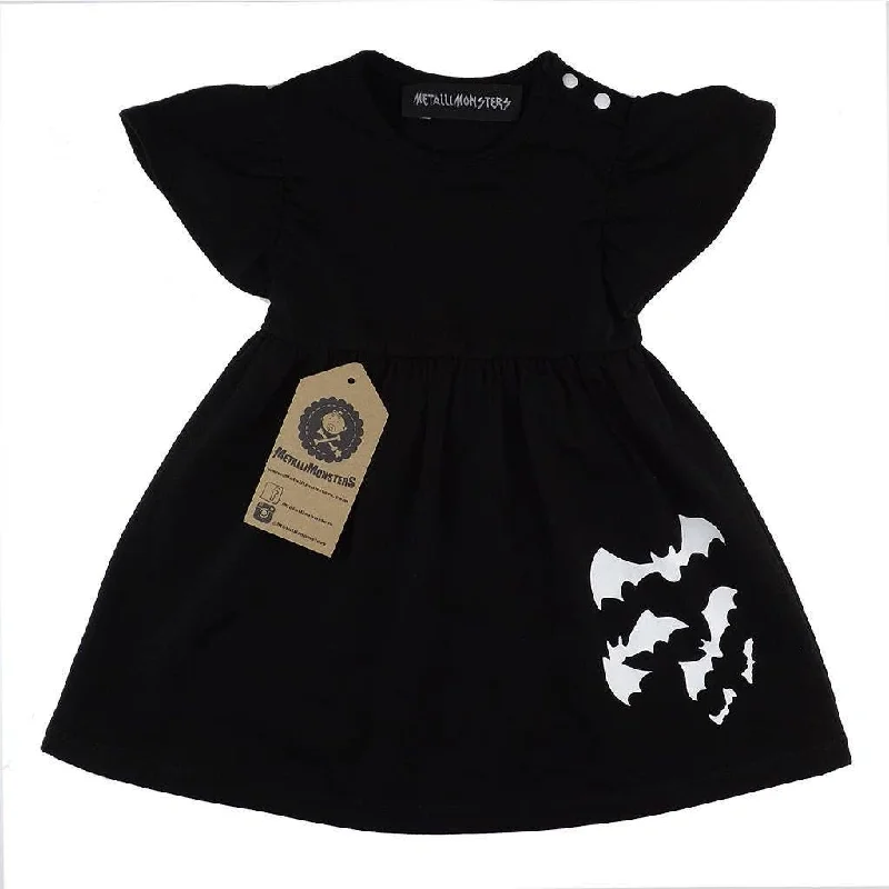 Waterproof DressBlack Bats girls dress