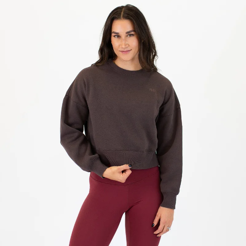 Affinity Crop Crewneck SweatshirtCroptopcotton