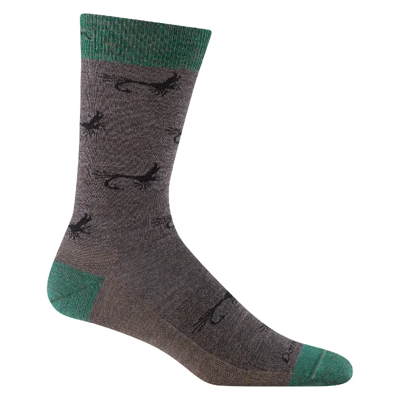 CrewnecksceneDarn Tough Vermont Men's Mcfly Crew Lightweight Lifestyle Sock - Taupe