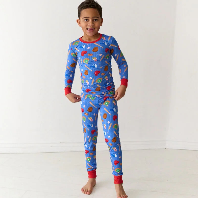 Blue All Stars Two-Piece Pajama Set