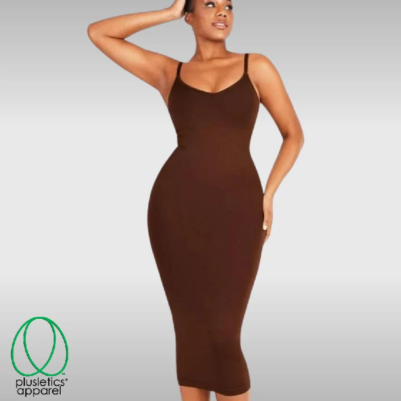 Ball GownSculptuous Femme Fatale Silhouette Shaper Dress Bronzed Beauty