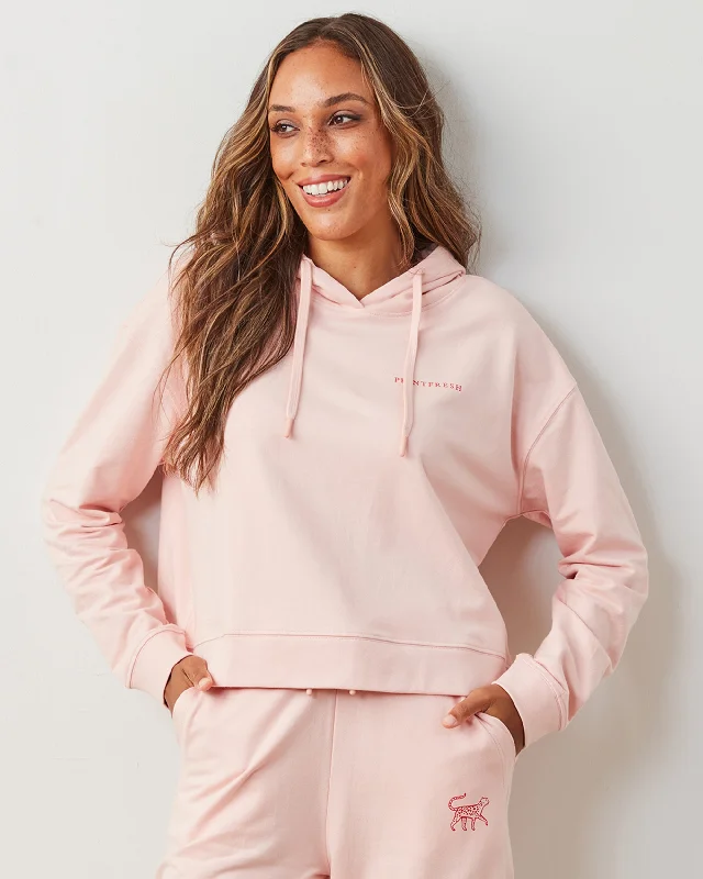 Pale Pink - Down Time Hoodie - HoodieEmbroidered Sweatshirts