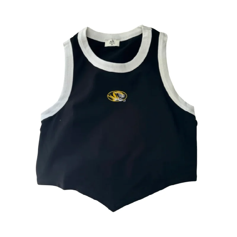 Windproof teeMizzou Contrast High Neck Tank