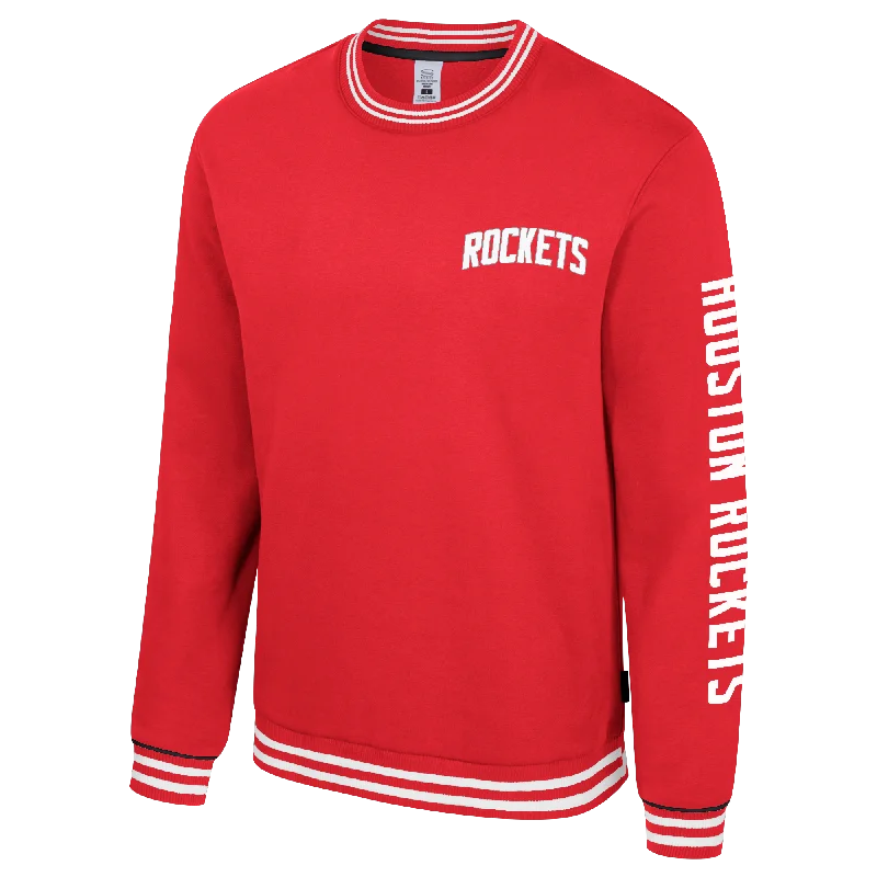 CrewneckstretchMen's Houston Rockets Stadium Essentials Halftime Crewneck Sweatshirt