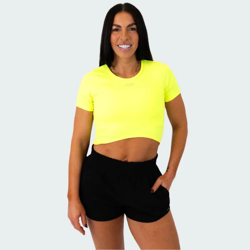 Curve Crop Short Sleeve - FittedCroptopfit