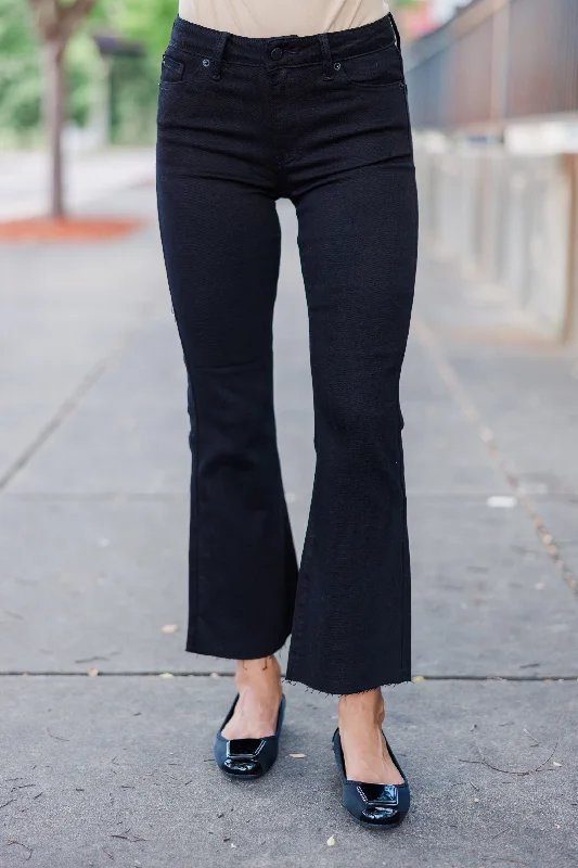 Loud And Proud Black Denim Cropped JeansCroptoptimeless