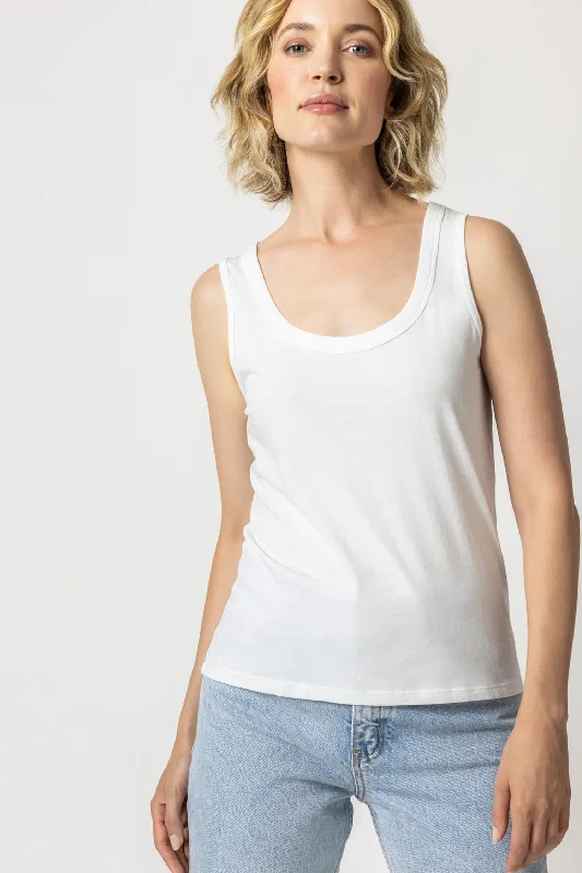 Hiking teeLilla P Scoop Tank - White , Basic