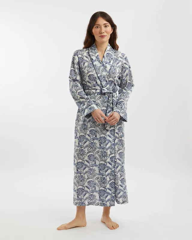 Formal DressWomen's Organic Cotton Dressing Gown Made with Liberty Fabric - Paradise Garden