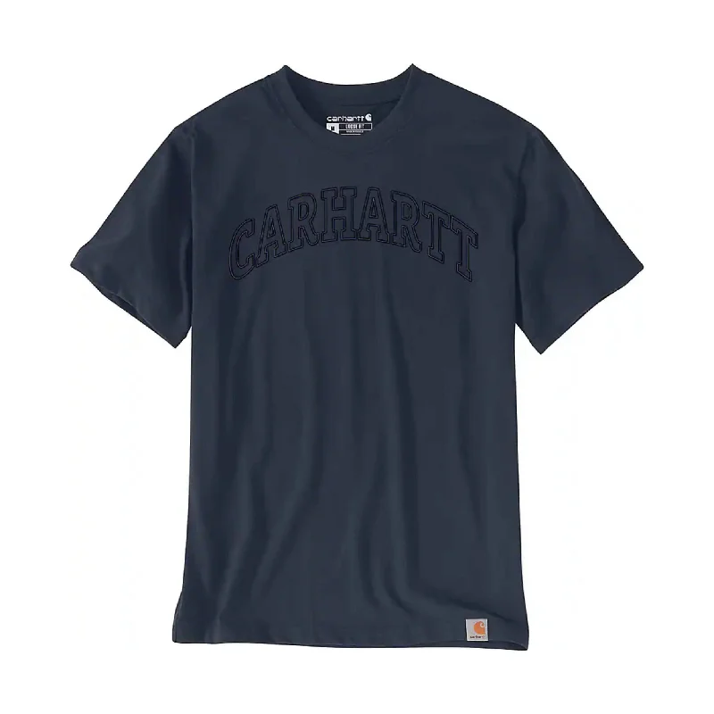 Off-Shoulder Short Sleeve TopsCarhartt Men's Loose Fit Heavyweight Short Sleeve Graphic T Shirt - Navy - ONLINE STORE CREDIT/EXCHANGE ONLY