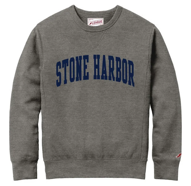 CrewneckaumentedMen's Stone Harbor Stadium Crew - Phys Ed Gray