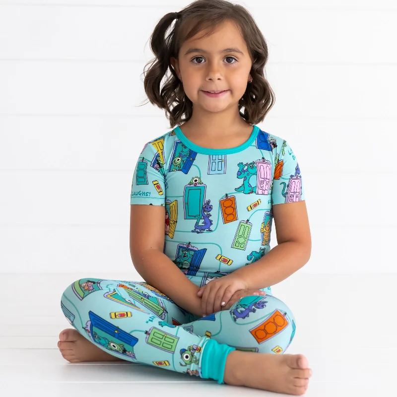 Disney Monsters, Inc. Scream Team Short Sleeve Two-Piece Pajama Set