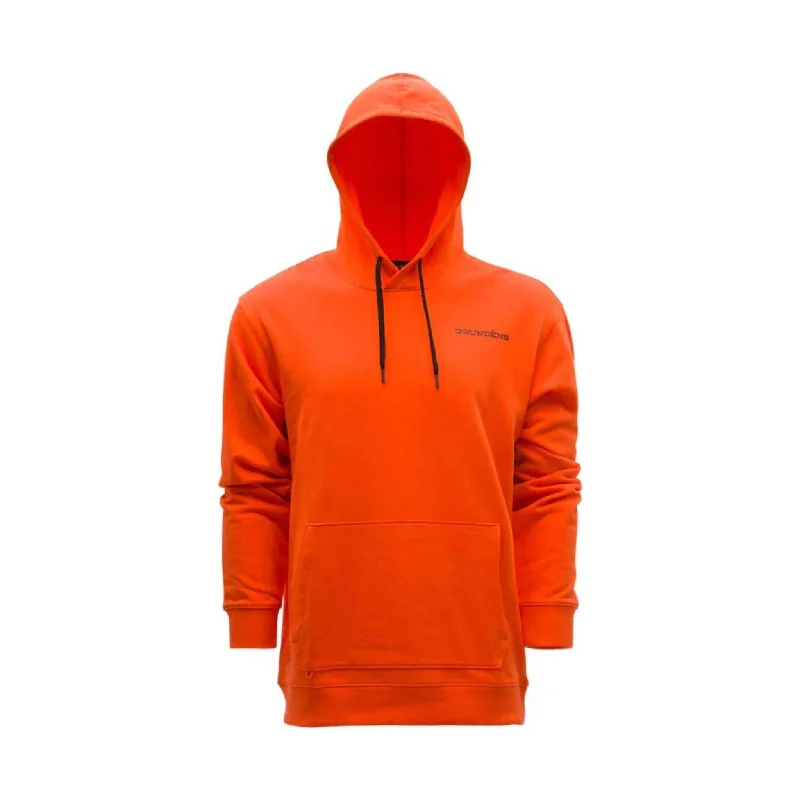 Grundens Men's Displacement DWR Hoodie - OrangeCultural Sweatshirts