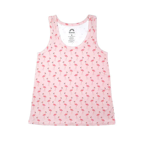 Reflective tankFancy Flamingos Womens Bamboo Tank Top