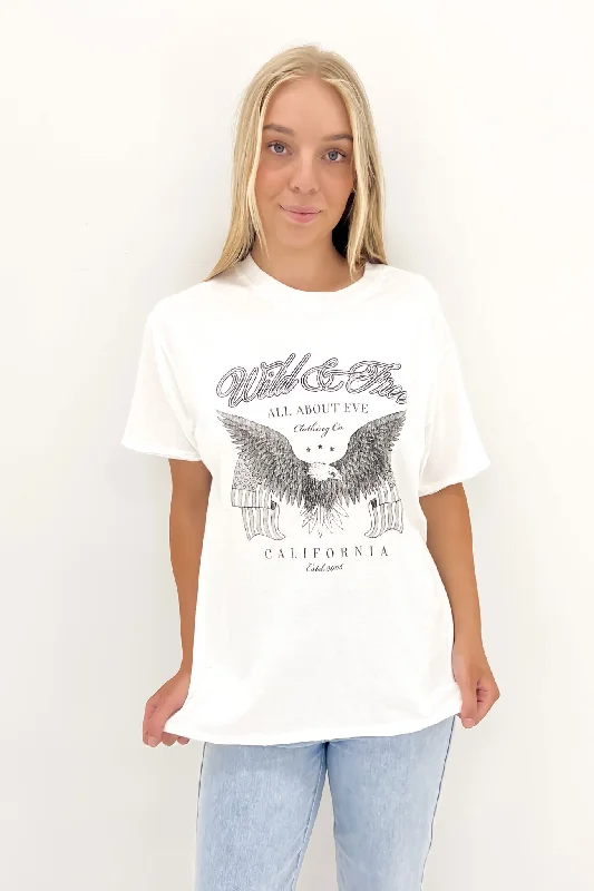 Fringed T-ShirtsBrooks Tee Vintage White