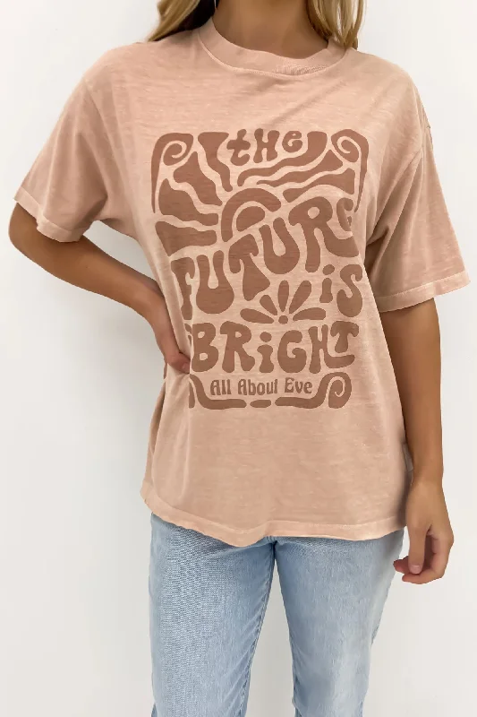 Glitter T-ShirtsFuture Is Bright Tee Tan