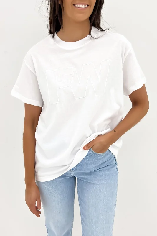 Thermal T-ShirtsFW Embroidery Tee White