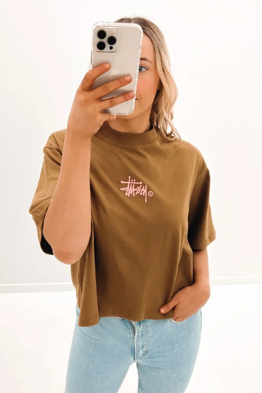 Linen T-ShirtsGraffiti Boxy Tee Chocolate Lemonade