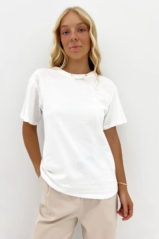 Metallic T-ShirtsKaylah Tee White