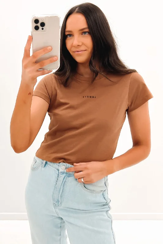 Oversized T-ShirtsMinimal Thrills Mini Tee Bronze