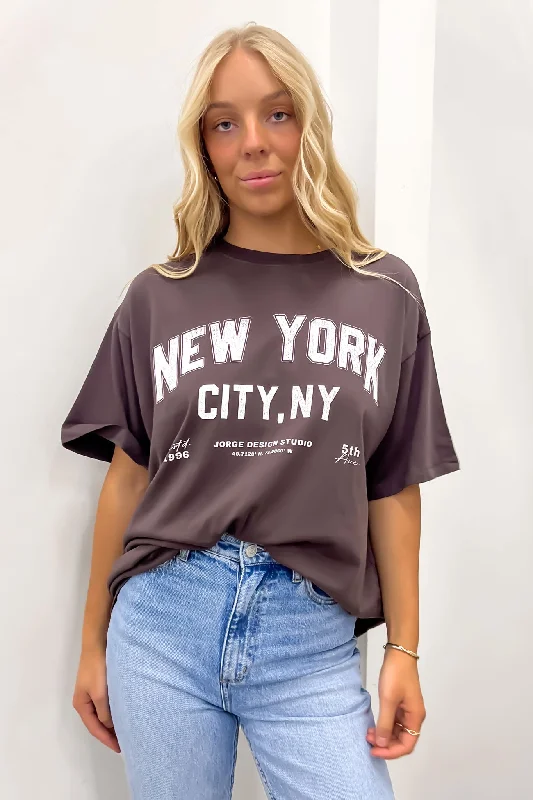 Designer T-ShirtsNew York Tee Washed Black