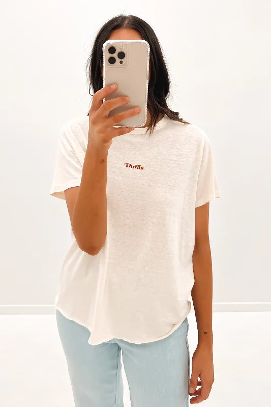 Work T-ShirtsParadise Thrills Hemp Relaxed Tee Tofu