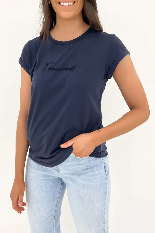 French Terry T-ShirtsSignature Tee Navy