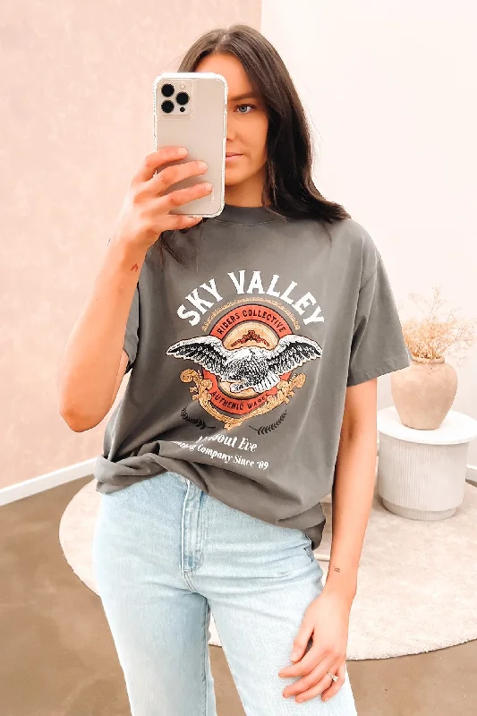 Metallic T-ShirtsSky Valley Tee Charcoal