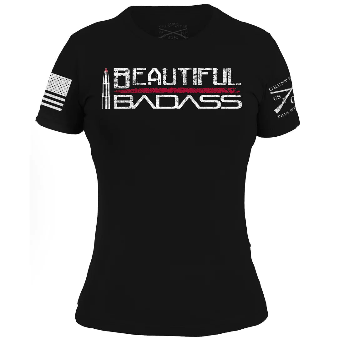 College T-ShirtsWomen's Beautiful Badass Tee - Black